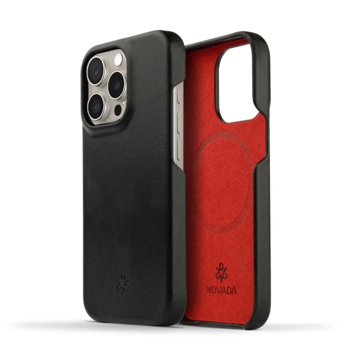 IPhone 15 Pro premium leather case